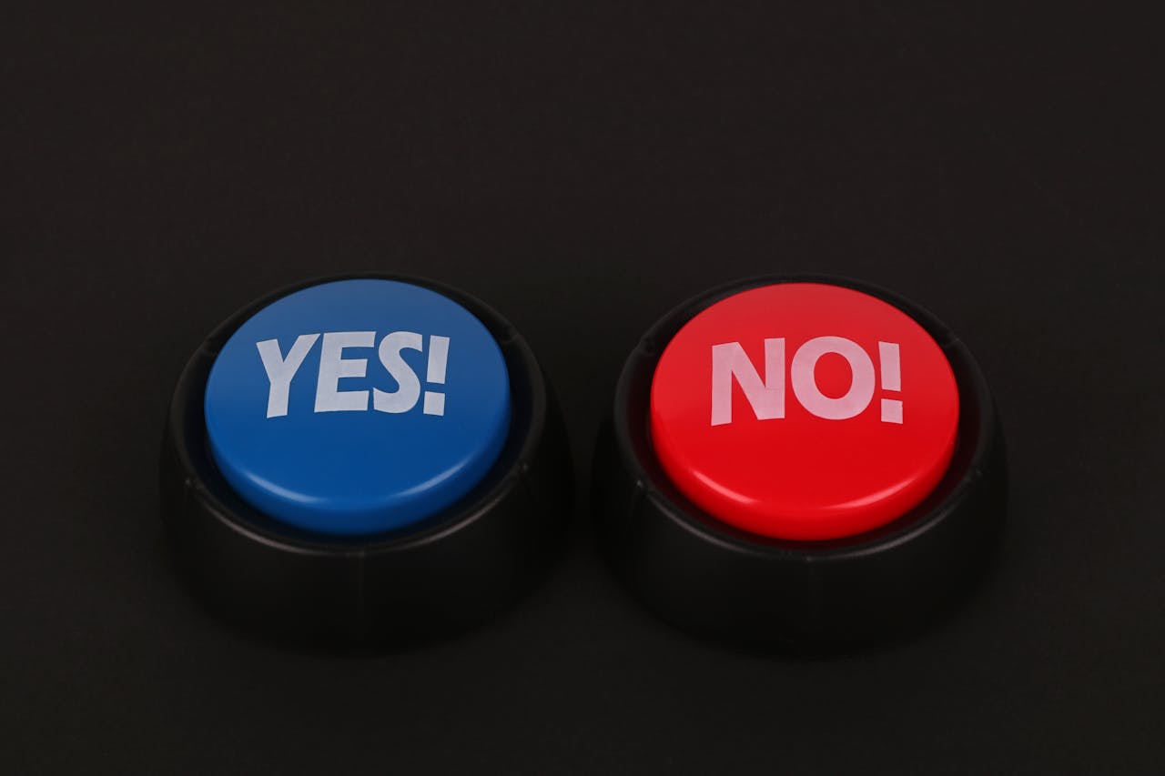 yes or no button